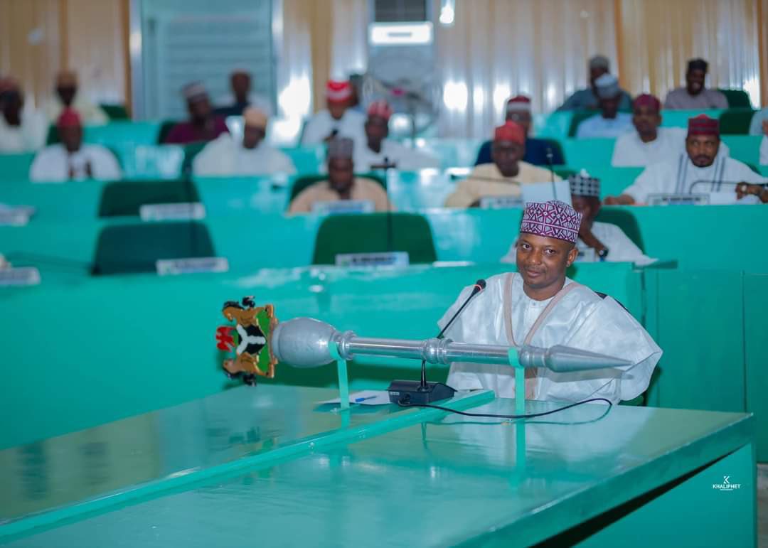 Hon. Mustapha Rabiu Musa Kwankwaso at the State Assembly during screening of nominees for Commissioners. 😎
