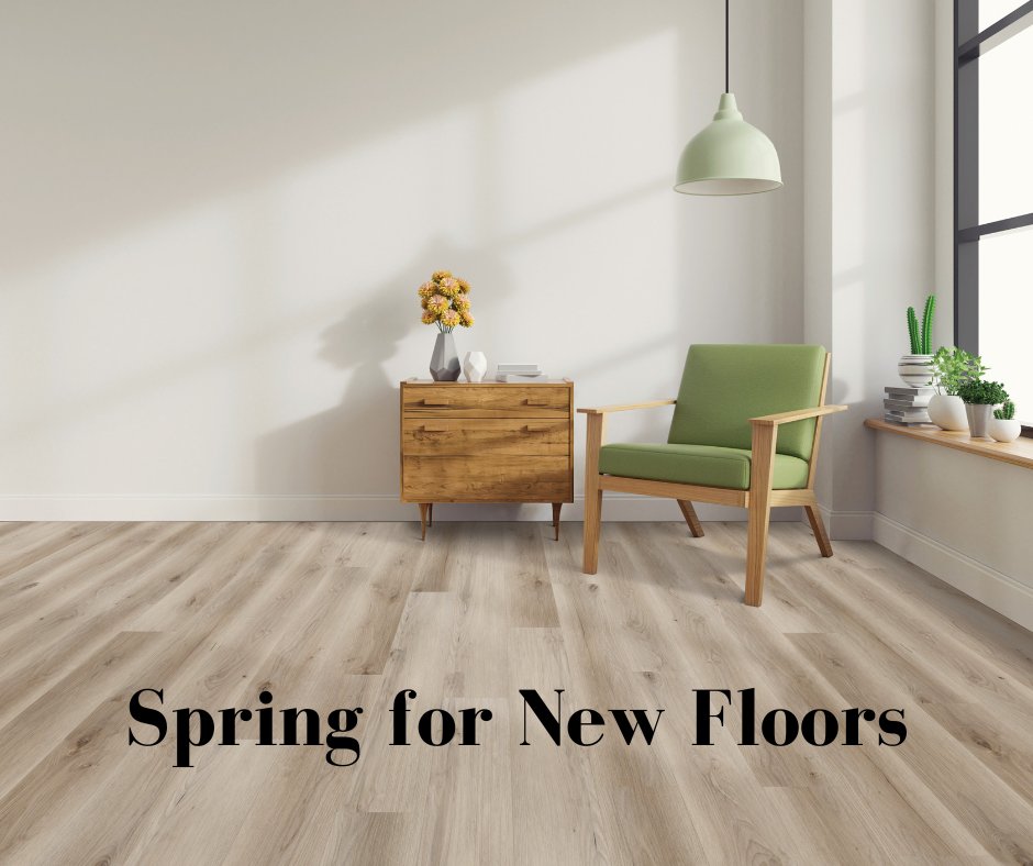 Receive big savings on in-stock carpeting and waterproof flooring during our Spring for New Floors Sale!  12 months special financing available. Hurry in! This sale ends April 15. #flooring #newfloors #flooringstore #flooringsale
