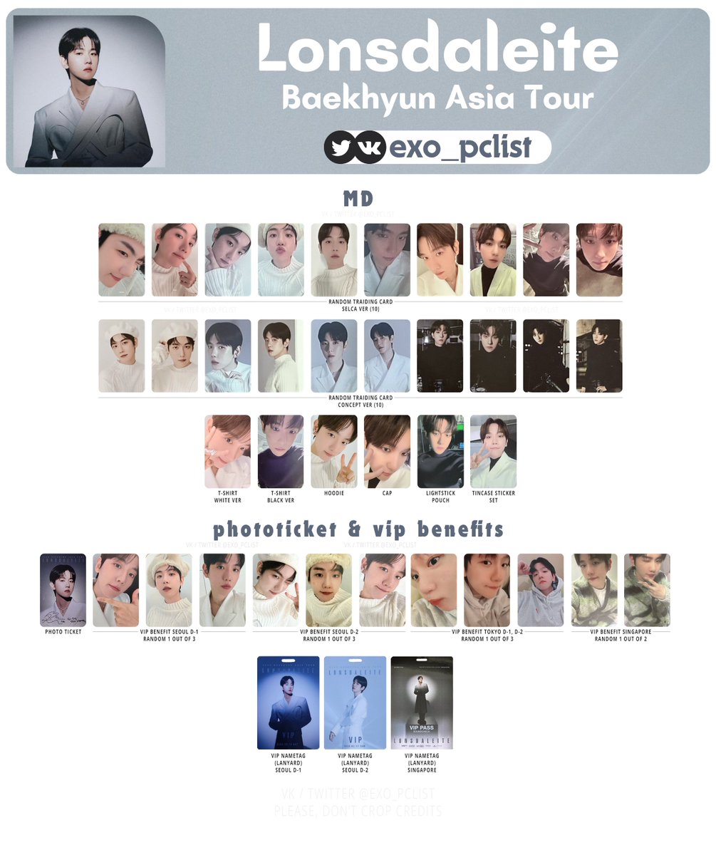 3枚 ベッキョン LONSDALEITE トレカ EXO