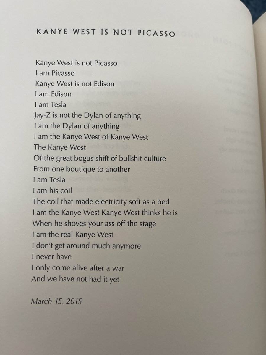 Bought “The Flame” and found this absolute gem. Leonard Cohen his 70s fully beefing with Kanye