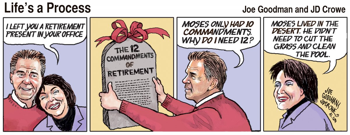 Miss Terry reveals two more commandments for Coach Saban. 'Life's a Process' is a new comic strip on AL.com by <a href="/JoeGoodmanJr/">Joseph Goodman, Sports Donk 🎟🍺</a> and <a href="/CroweJam/">JD Crowe</a> al.com/alabamafootbal… #NickSaban #MissTerry <a href="/finebaum/">Paul Finebaum</a> #rolltide