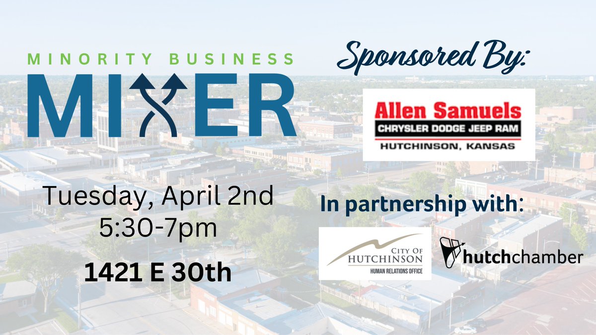 Join us tonight for our next Minority Business Mixer! 
All are welcome!

#minoritybusinessmixer #choosehutch