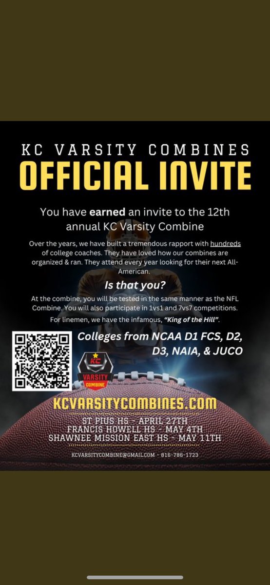 Thank you @Varsitycombine1 for the invite