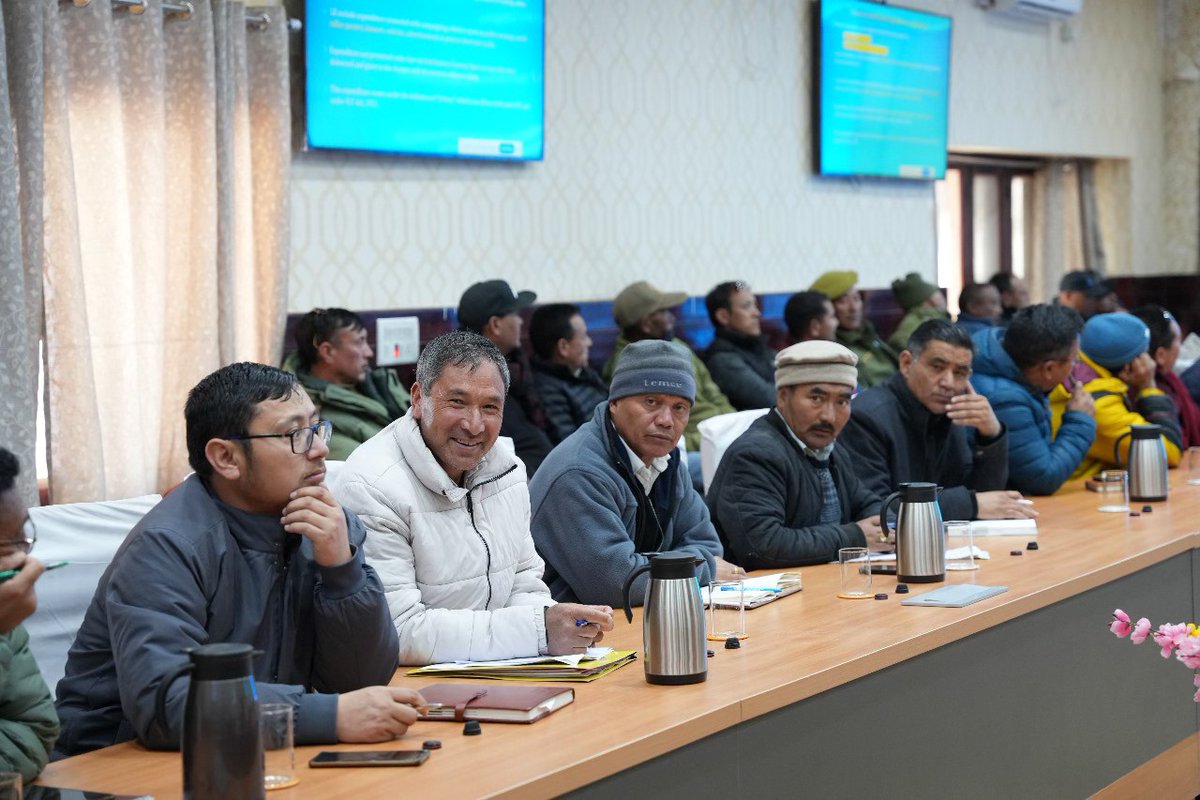 A training was organised by the DEO, Leh for the Flying Squad Teams, Static Surveillance Teams, Video Surveillance Teams & Account & Video Viewing Team on April 2. @LAHDC_LEH @ceoofficeladakh @DC_Leh_Official