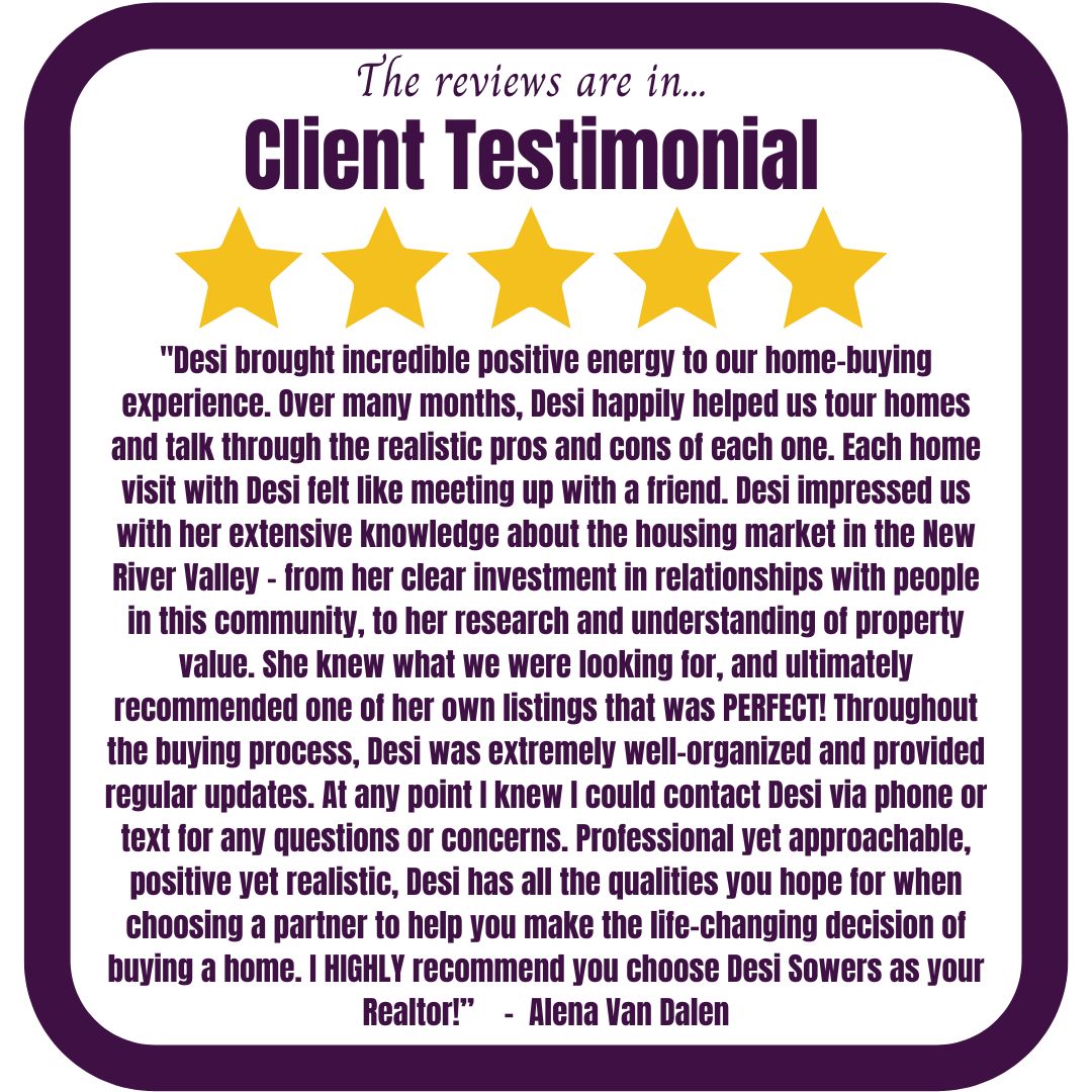 ⭐️Testimonial Tuesday⭐️
.
#testimonialtuesday #clienttestimonial
#thankyou 🙏#dreamhomedesi
#desisowers #realestate #iloverealestate
#ilovereferrals #referrals #newrivervalleyva
#newrivervalley 
#realestatereferrals #remax #remax8
#newrivervalleyvarealtor #ilovethenrv