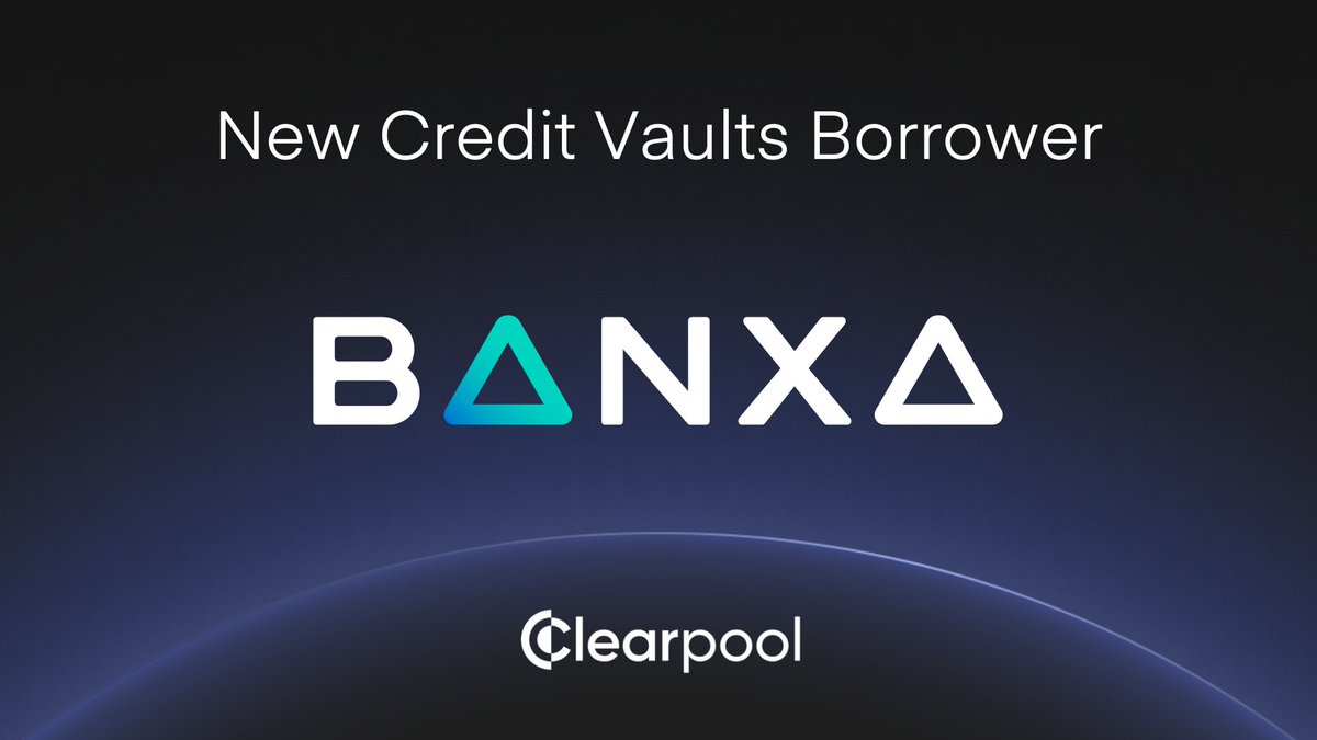 ClearpoolFin's tweet image. 🚨New Borrower Alert!🚨

🚀 The Credit Vault has been launched on the @avax Market by @BanxaOfficial — a publicly listed (TSX.V: BNXA, OTCQX: BNXAF) and prominent global financial technology infrastructure provider.

🌟 During the boosted yield campaign, users can lend $USDC to…