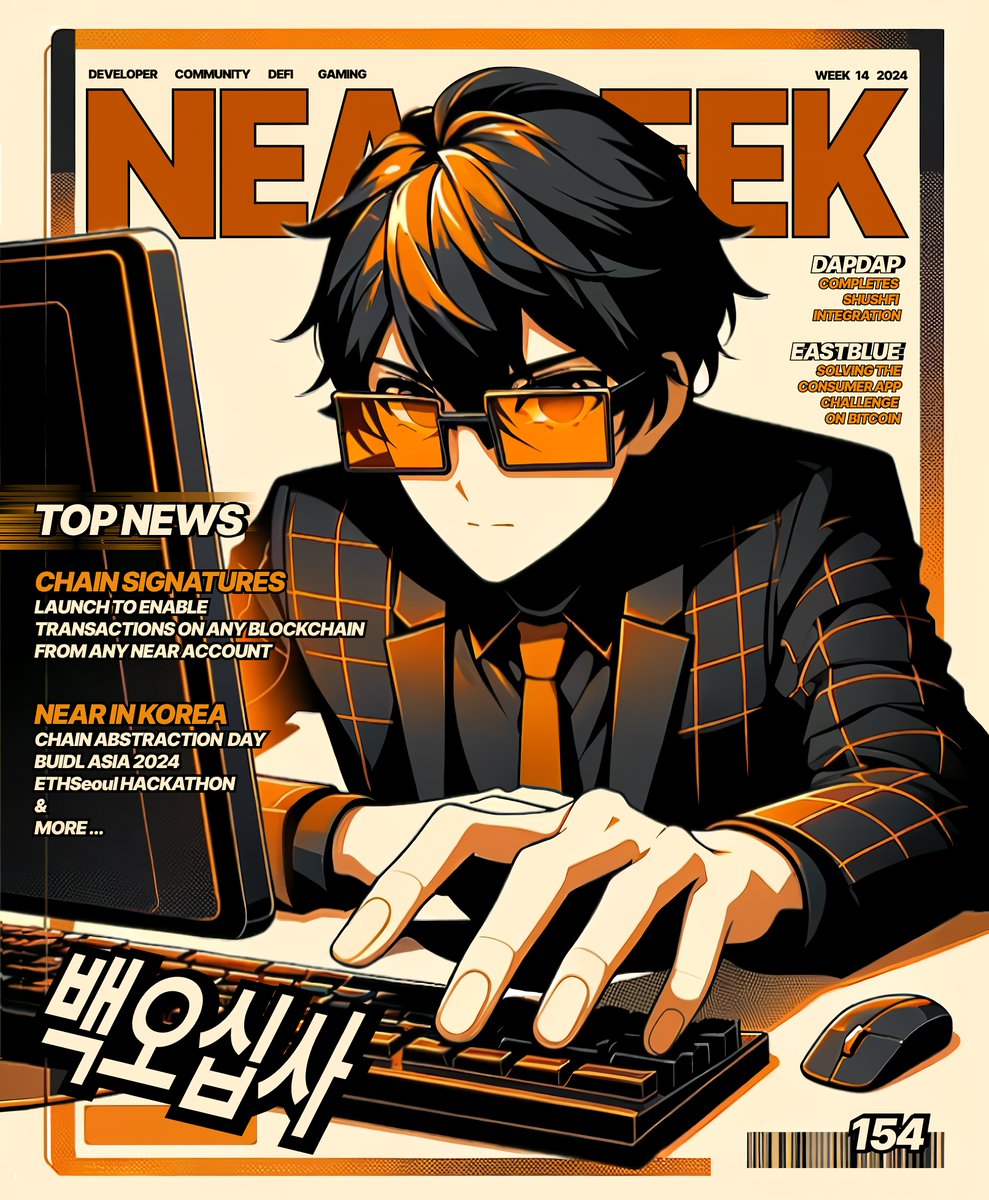 NEARWEEK's tweet image. 📨 𝗡𝗘𝗔𝗥𝗪𝗘𝗘𝗞 𝗜𝗦𝗦𝗨𝗘 𝟭𝟱𝟰

𝗛𝗜𝗚𝗛𝗟𝗜𝗚𝗛𝗧𝗦
▹ @NEARProtocol: Chain Signatures Unveiled
▹ @ilblackdragon: Talking AI w. @VitalikButerin 
▹ @eth_seoul_: NEAR Hackathon Winners
▹ @EASTBlue_io: Chain Signatures Demo
▹ @edgevideoai: Welcome to #NEAR

Read more 🔽