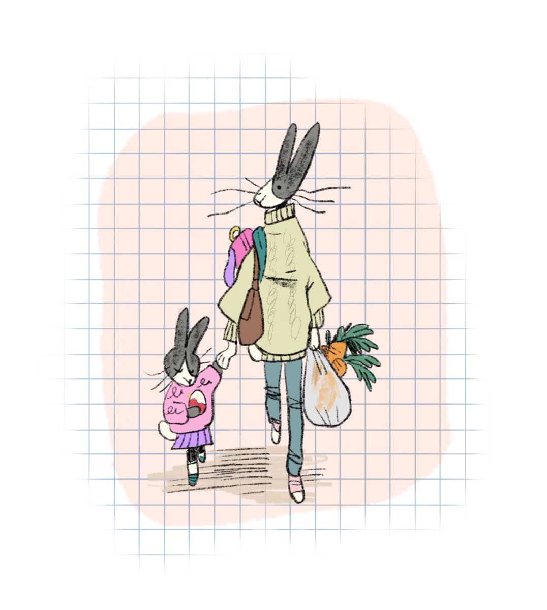 Welcoming Lauren Adassovsky to the fair! Lauren is a character animator and comic artist based in Angoulême, France. She started drawing comics in 2019 with her Instagram series 'Taiko San'. When she’s not drawing taiko comics, you can find her furiously doodling rabbits.