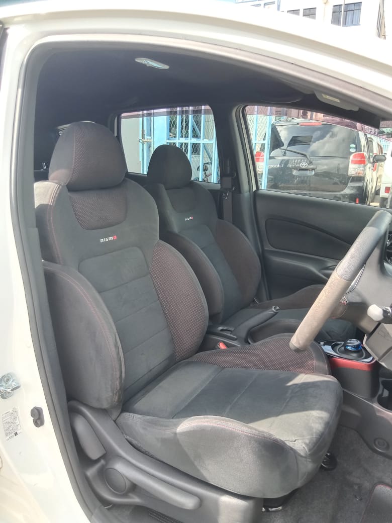 Nissan Note Nismo E-power Year : 2017 Engine : 1200cc Fabric Bucket seats CVT transmission Model : DAA-HE12 Steering wheel controls Push to start Alloy Rims Kshs. 1,450,000 Call : 0705030596 Available in Mombasa see thread for more photos