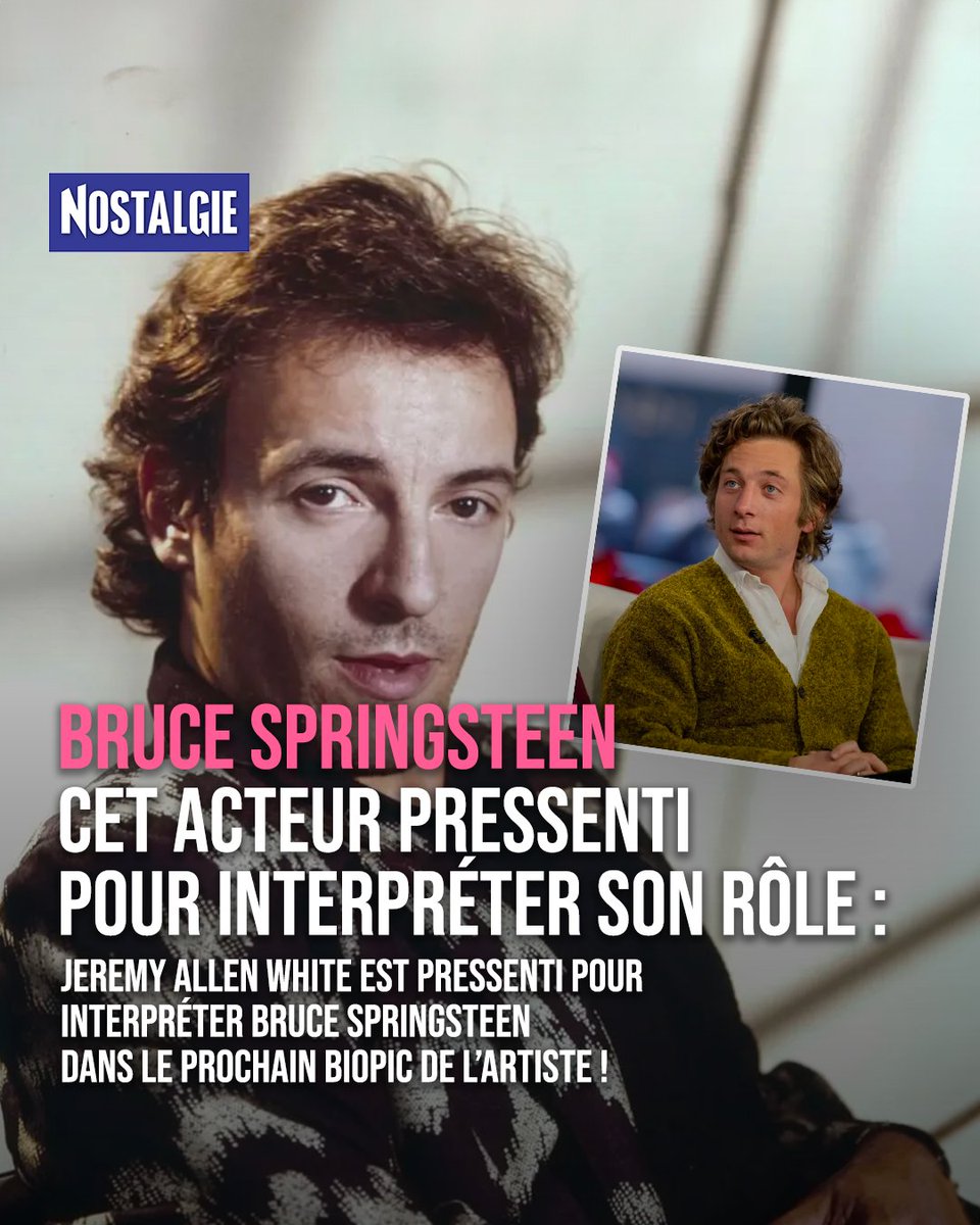 L’acteur américain de 33 ans Jeremy Allen White est pressenti pour interpréter le rôle de Bruce Springsteen dans la prochain Biopic de l’artiste ! ✨ Vous êtes d’accord avec ce choix ? 👀