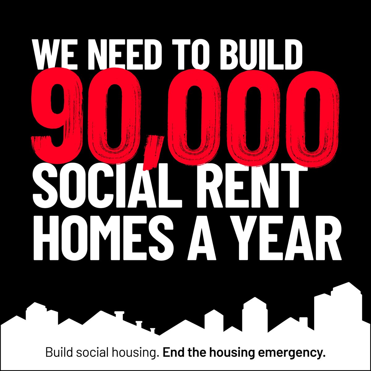 We 👏 need 👏 more 👏 social 👏 homes 👏 90,000 a year to be precise to end the housing emergency and help end homelessness. Help make it a political priority for the next general election > shltr.org.uk/EfkC9