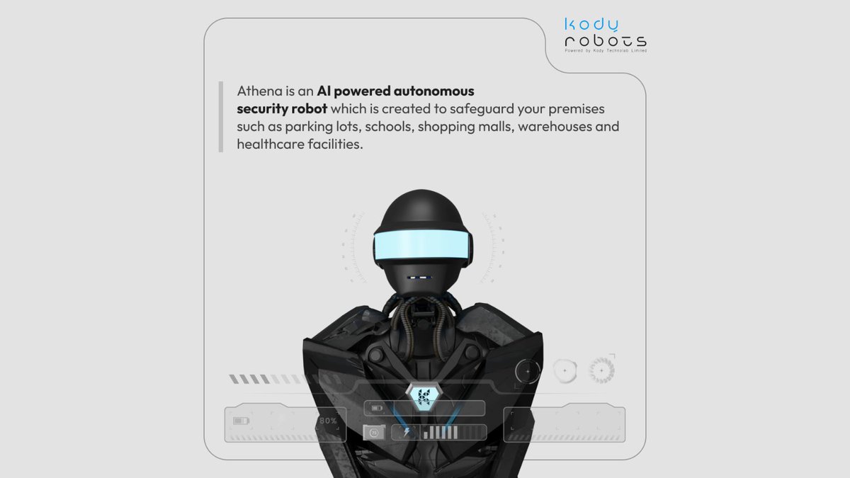 kody_robots's tweet image. Kody Robots presents #Athena, an autonomous #securityrobot for enhanced surveillance. It has features like 360° recording &amp;amp; license plate recognition, Athena safeguards diverse environments.
kodyrobots.com/athena/
#KodyRobots #CommercialRobot #IntelligentRobot #AIRobot #Robotic