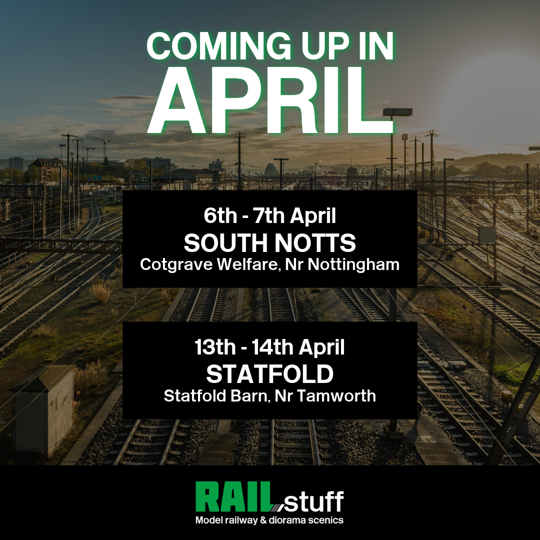 railstuff's tweet image. Welcome to a new month... here's where you'll find us in April.