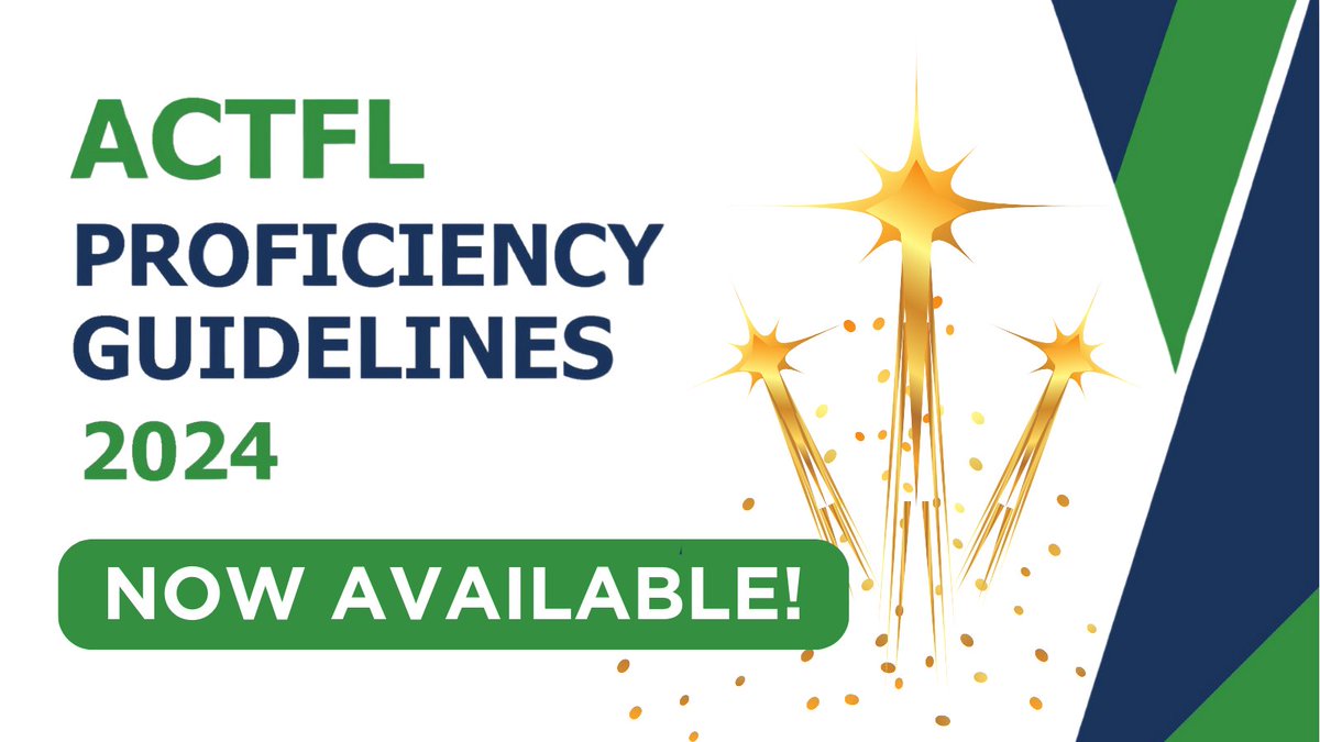 We're thrilled to announce the release of the ACTFL Proficiency Guidelines 2024, marking a giant leap in language assessment standards! Thank you to our wonderful members and staff for their invaluable contributions! Check out the full press release at: bit.ly/3xlV7L5