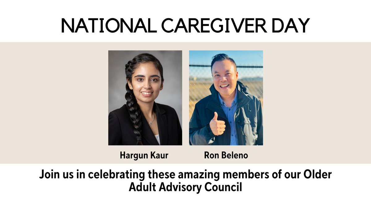 To celebrate National Caregiver Day, IA would like to highlight some amazing members of CIHR-IA’s Older Adult Advisory Council who are or have been caregivers. Many thanks to all the caregivers providing support to those that need it most.