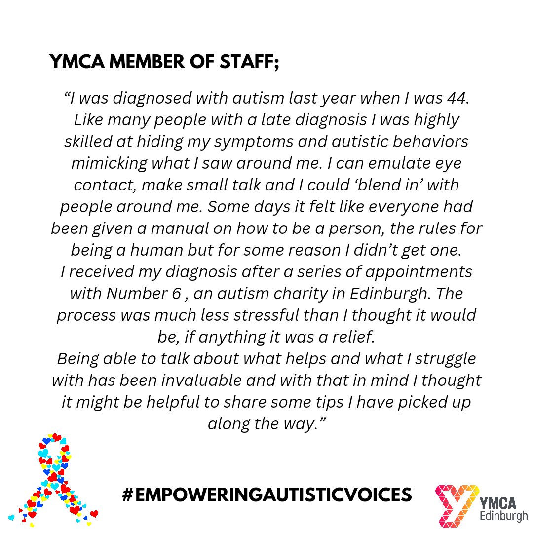 An amazing member of our team, kindly wanted to share a little bit about her experience recently being diagnosed with #autism #empoweringautisticvoices 🧩🩵