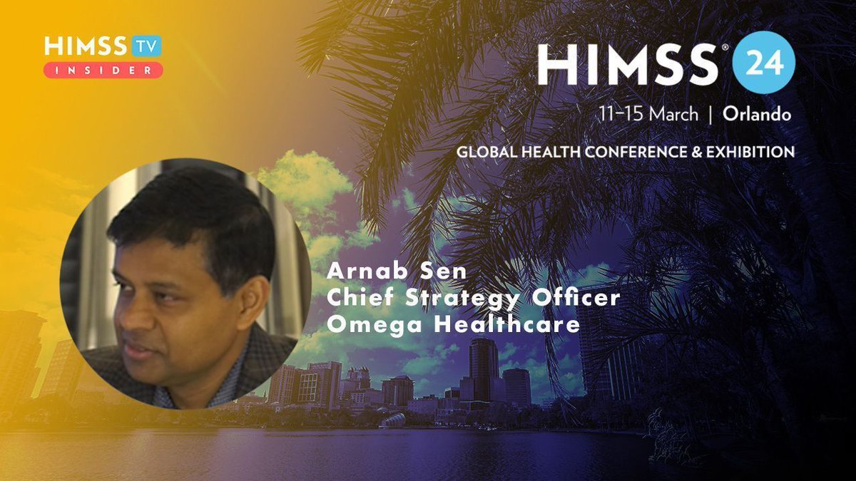 Omega_HMS's tweet photo. Arnab Sen, CSO at Omega Healthcare, discussed leveraging technology in healthcare to enhance productivity, patient experience, and reduce clinician burnout in an interview at #HIMSS24. Read more &amp; discover our tech solutions to streamline #RCM: https://t.co/IKOLyBwCmG #HIMSSTV https://t.co/Ljgr8dPB5R