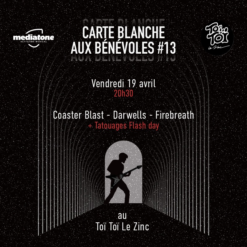 ROLLIVER5's tweet image. Le résumé du mois d'Avril : 

- Le 12 : Medieval Rock n'Eat #3

- Le 17 : KamiKrazy, Iceland et Debarulers au ROCK N EAT

- Le 19 : Coaster Blast, Darwells et Firebreath au Toï Toï, organisé par Mediatone

#concerts #festivals #lyon #medieval #metal #rock