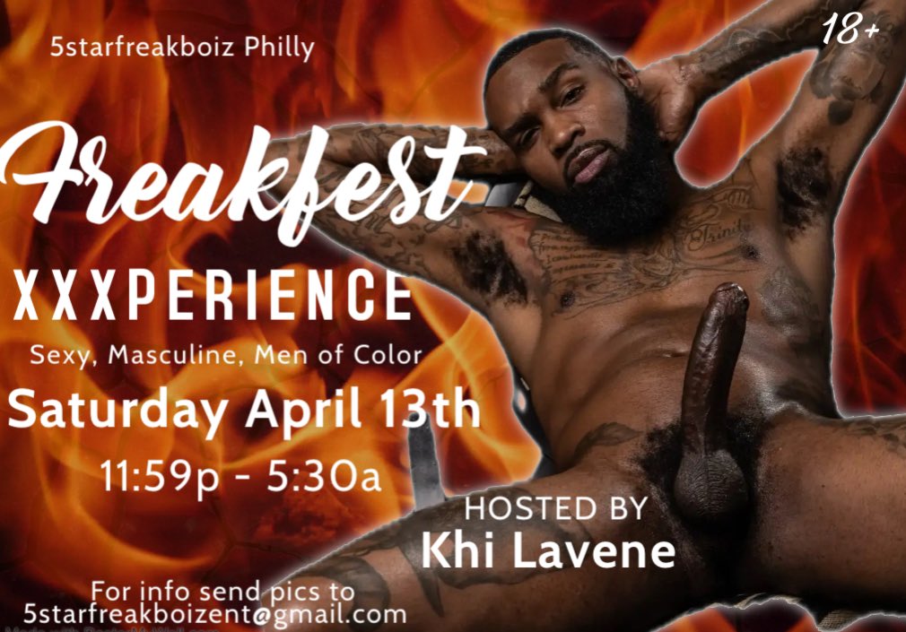 Philly we are limiting our # of Parties this month because we have some great things happening. As we promised to continue to bring you the best, top content creators we all watch and love. Saturday April 13th will be hosted by @KingKhiLavene2 Don’t miss the XXXPERIENCE