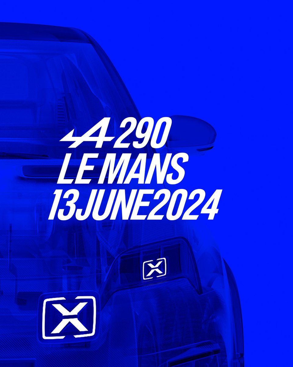 A290. LE MANS. 13.06.2024 Don't miss out on the Alpine A290 : spkl.io/601640U7a