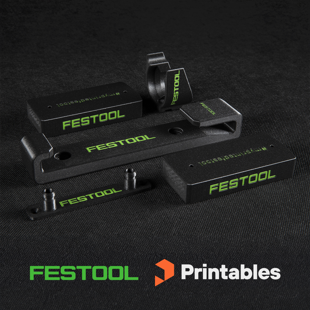 Welcome @Festool to the Printables Brands! 🛠️ Since 1925, they have been creating high-quality power tools inspired by the highest demands of professional craftspeople and now they are introducing 3D printable models for their equipment. 💚 👉 printables.com/@Festool