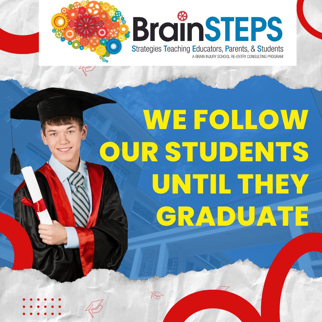 Refer students to BrainSTEPS at any time during their school career! We support students academically until they graduate high school. We understand brain injury, neurodevelopment, & learning issues that can emerge over time as the brain develops. l8r.it/7Ske