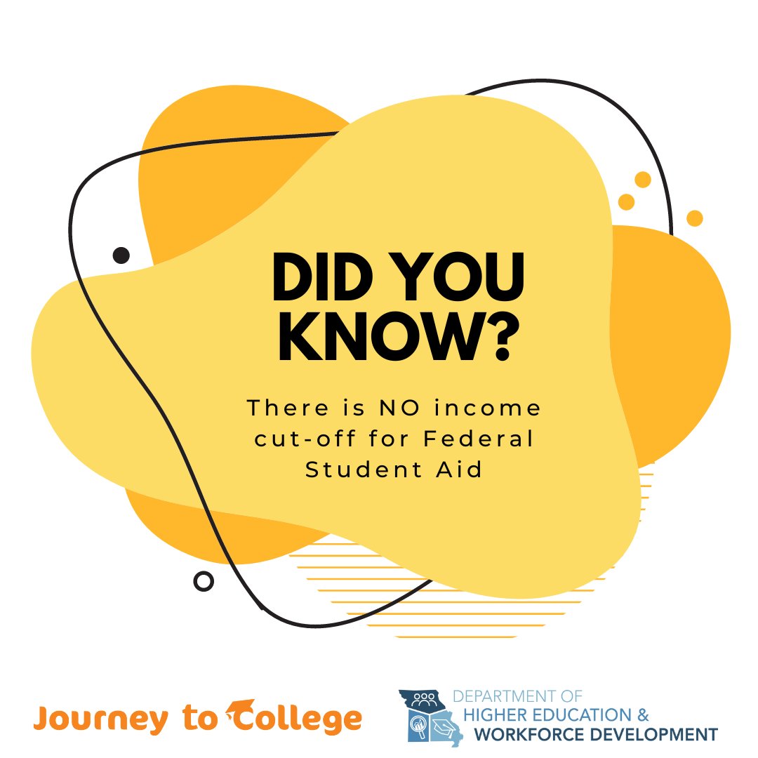 Your eligibility for financial aid is based on many factors, not just income. The only way to find out if you can get aid is to apply! Visit studentaid.gov to get started!