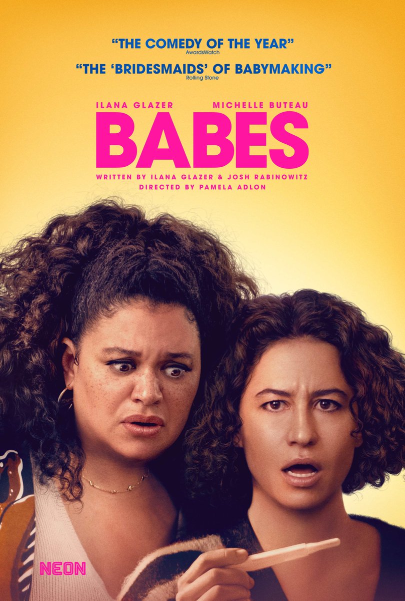 Friendship is a mother. BABES. A film by Pamela Adlon. Starring Ilana Glazer and Michelle Buteau. Opens May 17th. Trailer due this Thursday.