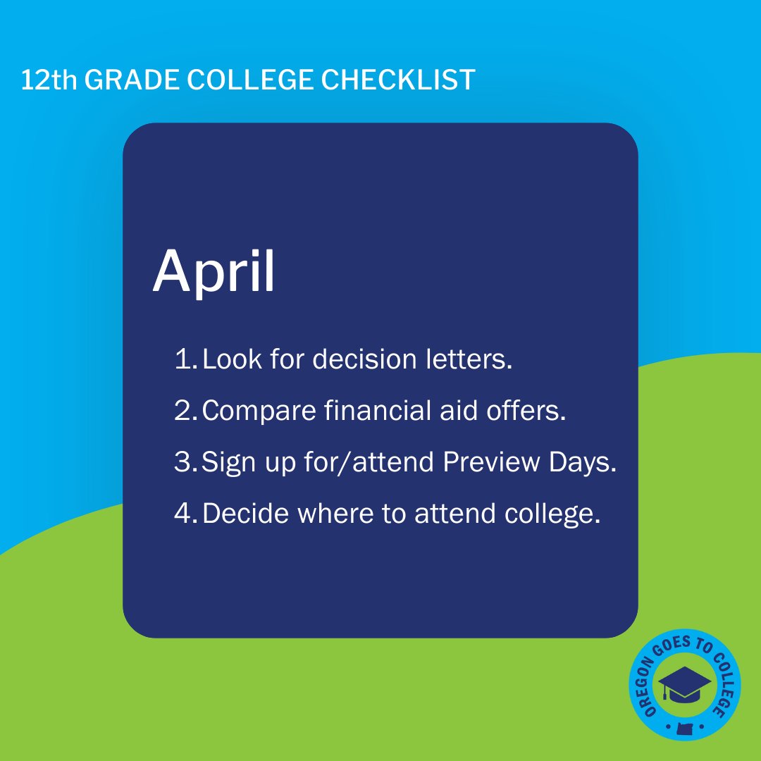 Decision time! Colleges will send out acceptance letters and financial aid offers this month. Compare carefully before you make your choice. #ItsAPlan #CollegeChecklist #CollegeAcceptance #CollegeComparison