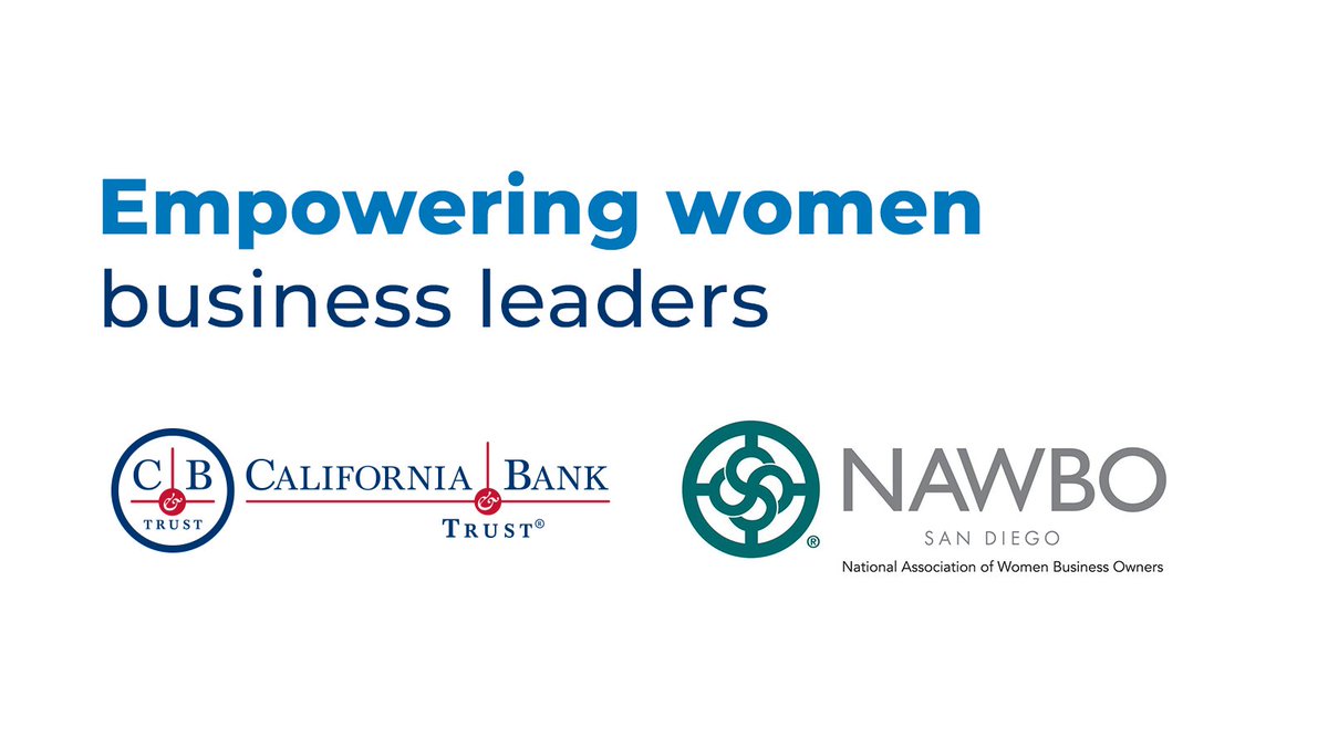 Friday is the last day to apply for the CB&T Growth Academy, held in collaboration with @NAWBONational San Diego! Click for an opportunity to participate in this business growth accelerator program, valued at $1,500 and designed to scale your business. bit.ly/3VDkFgU