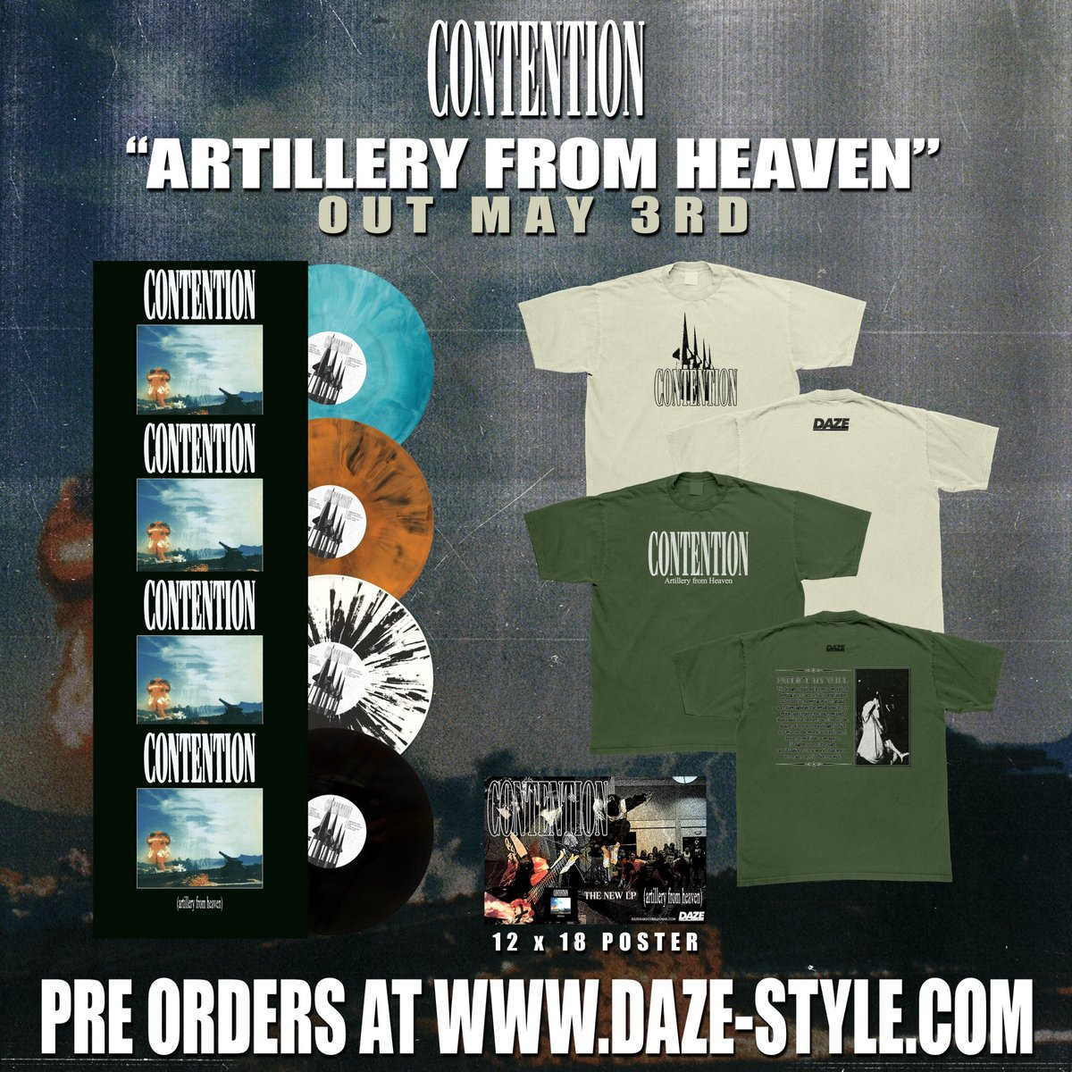 ARTILLERY FROM HEAVEN OUT MAY 3RD “IN THE LAND OF NOD” STREAMING NOW FOR FANS OF DOING STRAIGHT EDGE THINGS, FROM THE DYING SKY, THE 2 SETS THAT XREPENTANCEX PLAYED IN AMERICA, CHUG MOSH.. NOT CHUGGING BEERS… PREORDERS: DAZE-STYLE.COM STREAM: vyd.co/Inthelandofnod