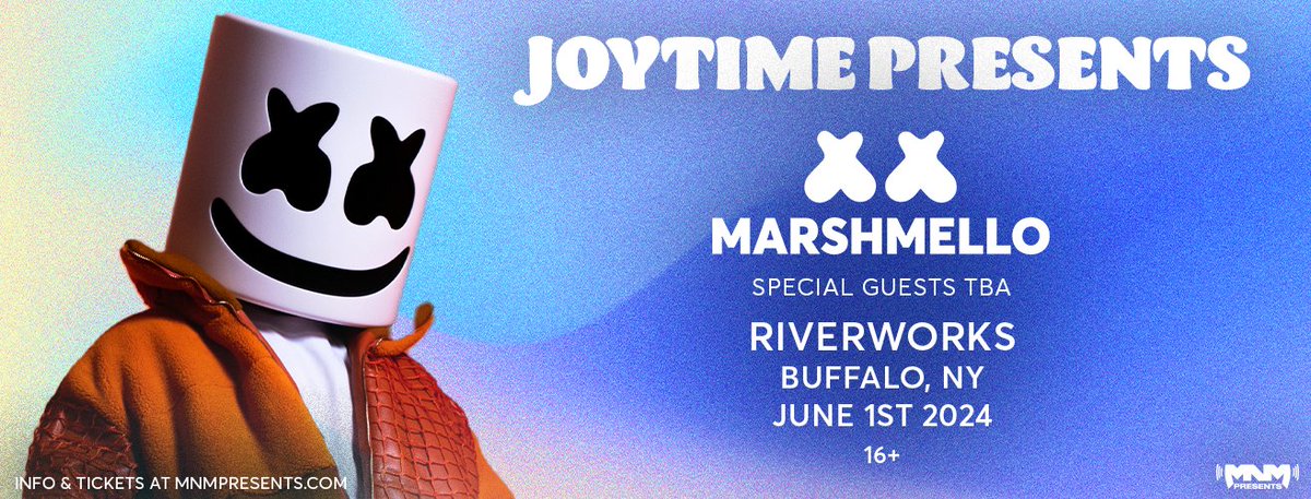 Let's go Fluffalo ×͜× @marshmello, Joytime Presents Saturday June 1st

On sale Friday 10am 
Presale signup now! 
fanlink.tv/mello24 ×፝֟͜×