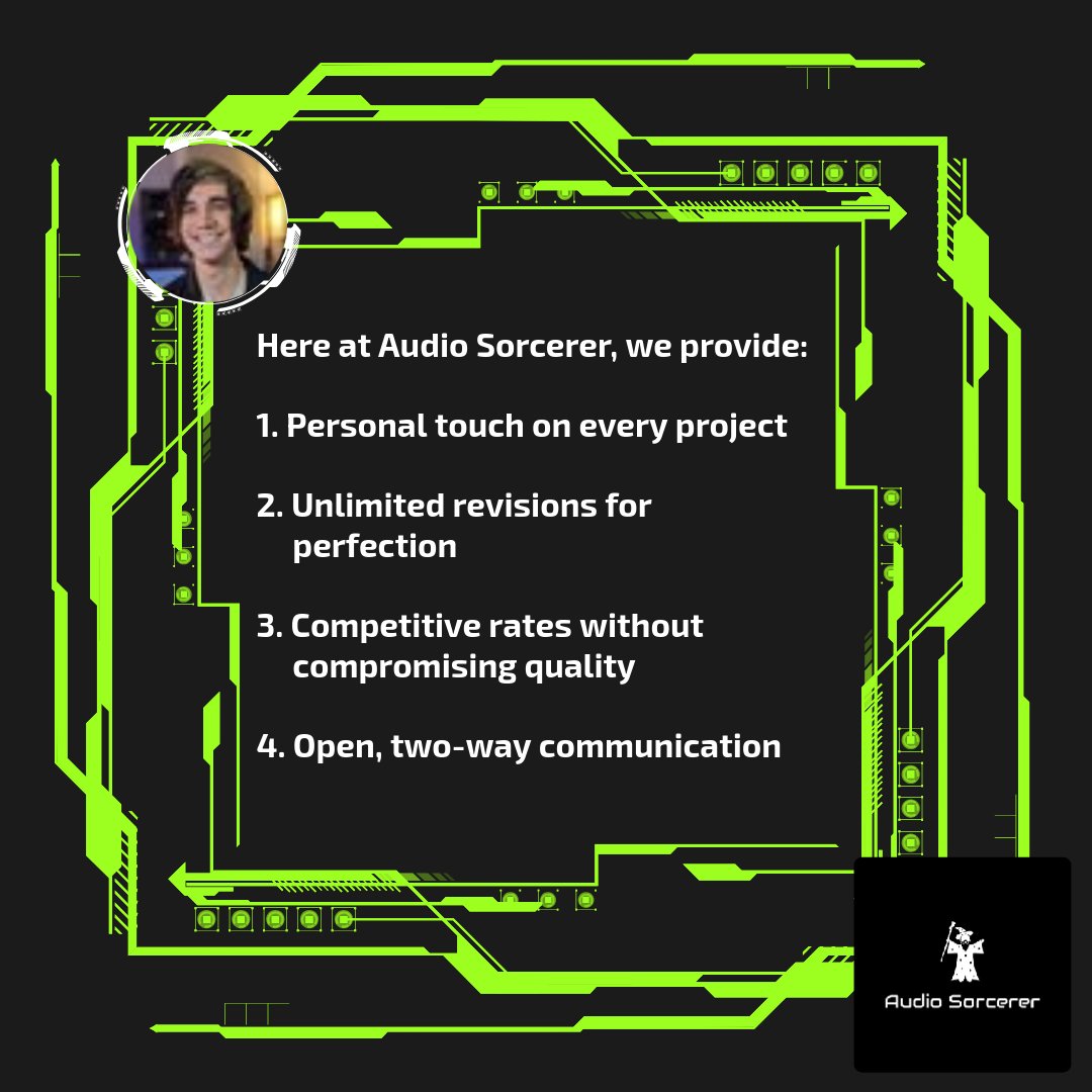 audio_sorcerer's tweet image. Greatness is a daily choice. 🎶 At Audio Sorcerer, we're all about achieving the sound that you hear in your head. 🏆 Want to work with us? 🎵 Subscribe for a harmonious deal - 20% OFF your first order! 🎧 #MusicProduction #MixingMastering #AudioExcellence