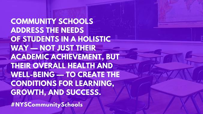 New York’s community schools remove the barriers to learning so that children can succeed -- and are needed now more than ever. #NYSCommunitySchools WORK! @CarlHeastie @AndreaSCousins @GovKathyHochul Budget recs here: brnw.ch/21wIref