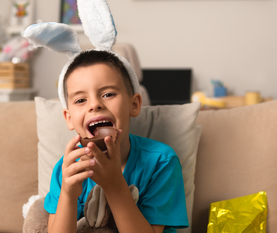 If your children (or you) got sweet treats over the Easter holiday, make sure to brush 30-60 minutes after eating candy.