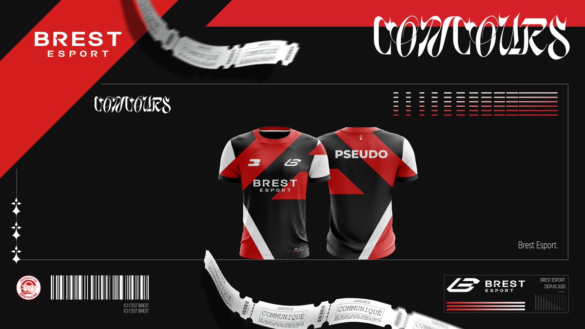 📢CONCOURS

Après la révélation de notre MAILLOT nous organisons un CONCOURS pour le REMPORTER ! 
Pour participer :
-Retweet le post 
-Follows <a href="/Brest_Esport/">Brest Esport</a> + <a href="/BreakDayTM/">BreakDay</a> 
-Mentionne un ami 🤝
-Lâche un petit commentaire sur le maillot 😏
Tirage au sort le 01/05/2024🍀
#BrestMême