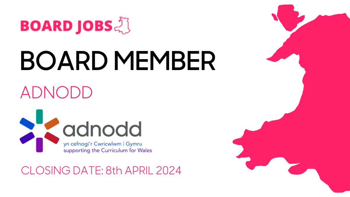 🚀 Join us in shaping the future of education in Wales! @adnodd is seeking dedicated individuals to join its board. If you have a flair for strategic planning, a commitment to diversity, and a passion for quality education, we want to hear from you! Apply today: ...