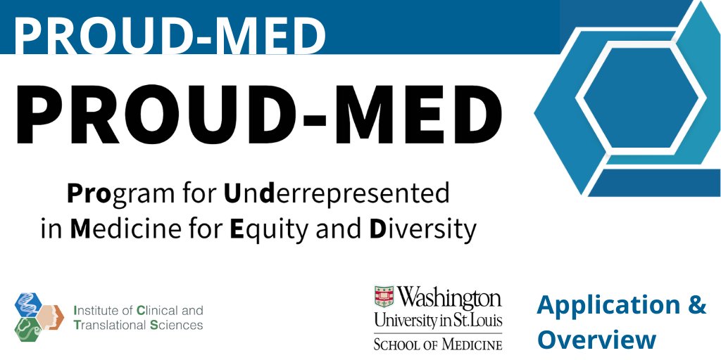 Nominations are being solicited for @WUSTLmed and the Institute of Clinical and Translational Sciences (ICTS) 2024 Cohort in the Program for Underrepresented in Medicine for Equity and Diversity. Learn about the program, nominations & applications. Link> l8r.it/ycfi