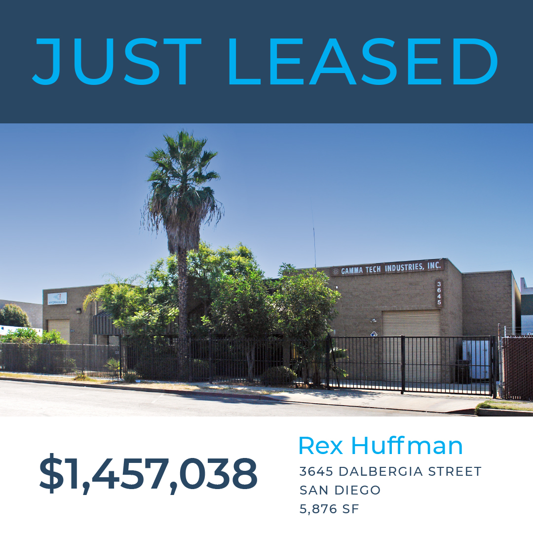 Congrats to Rex Huffman of VoitSD for closing the $1.457M lease of this 5,876 SF San Diego industrial building repping the tenant. Nice!

#voitrealestate #voitsandiego #crebroker #realestate #commercialrealestate #commerciallease #industrial #tenantrepresentation #socalrealestate