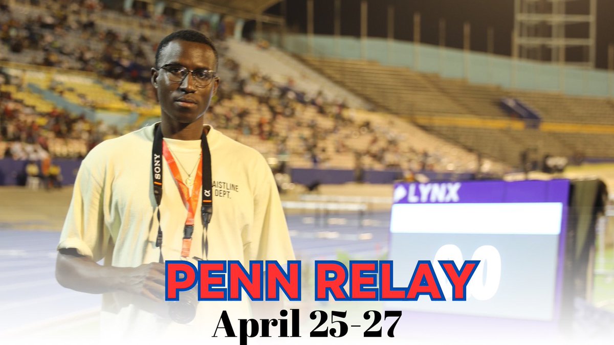 .@pennrelays will be held April 25-27 at Franklin Field in Philadelphia and will be broadcast by @FloTrack I'm partnering with the event I have ALOT of history with Get ready to watch the best High Schoolers, NCAA Athletes & Professionals from across the globe 🌎