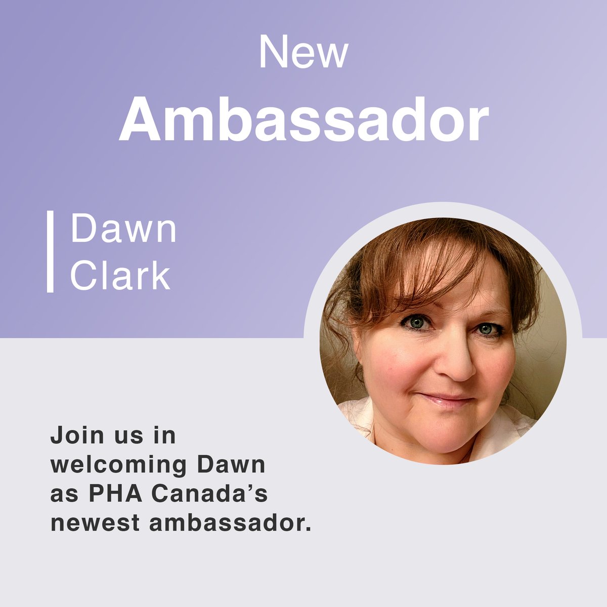 🌟 Join us in welcoming Dawn Clark, our newest ambassador at #PHACanada! Dawn's diverse background and experiences make her a valuable addition to our team. Learn more about Dawn at: ow.ly/LfYl50R64Np