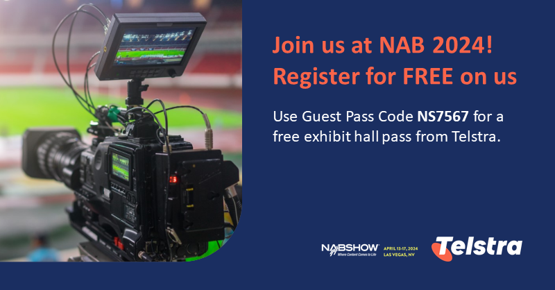 Attending @NABShow April 14-17? Visit our booth W2213 to find out how we can take your content global with our end-to-end broadcast + media solutions. Register on us with code NS7567 here: ow.ly/LzeY50R5Ibg #Media #Broadcast #NAB2024