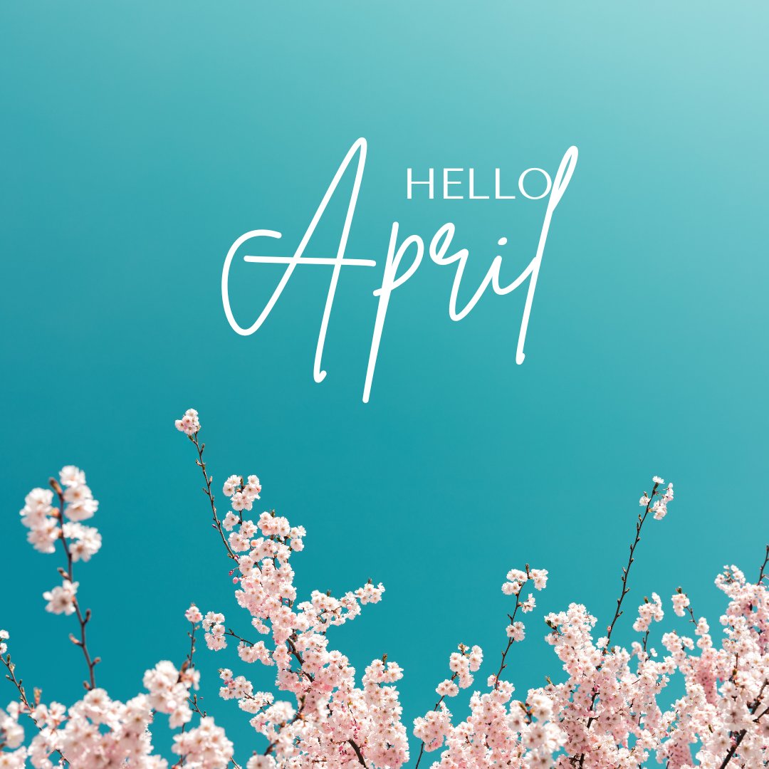 Hello, April! A new month, a fresh start, and the beauty of spring unfolds. ✨ #spring #flowers #showers