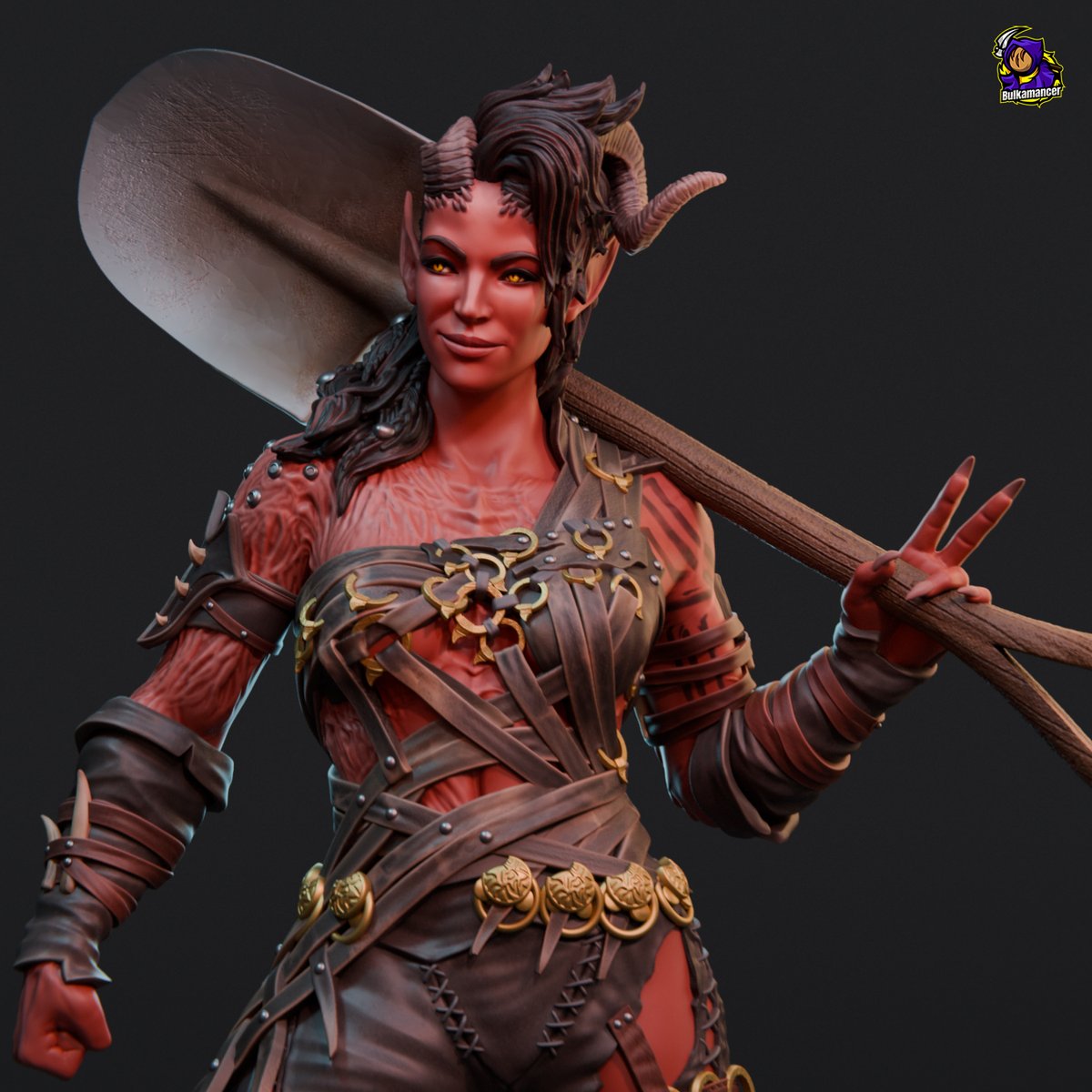 bulkamancer's tweet photo. People asked for Familiar Shovel, but we made Unfamiliar one instead.

Not many people watched our April Fools trailer long enough to see what it was all about, so let's share pics instead. 😂

#baldursgate3fanart #Karlach #Astarion https://t.co/C8A3k8oBM7