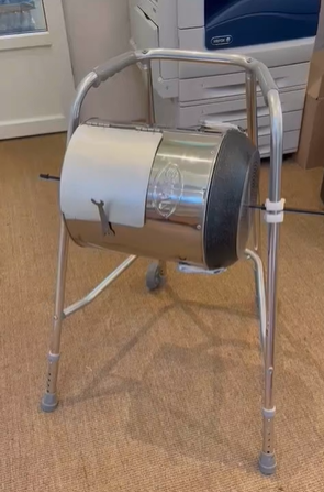 Can you or someone you know help us? We're looking for someone to create a tombola drum for our summer events. It would be amazing if it could link back to our hospitals like the one below whilst being sustainable friendly. Email chftfundraising@cht.nhs.uk if you can help🧡