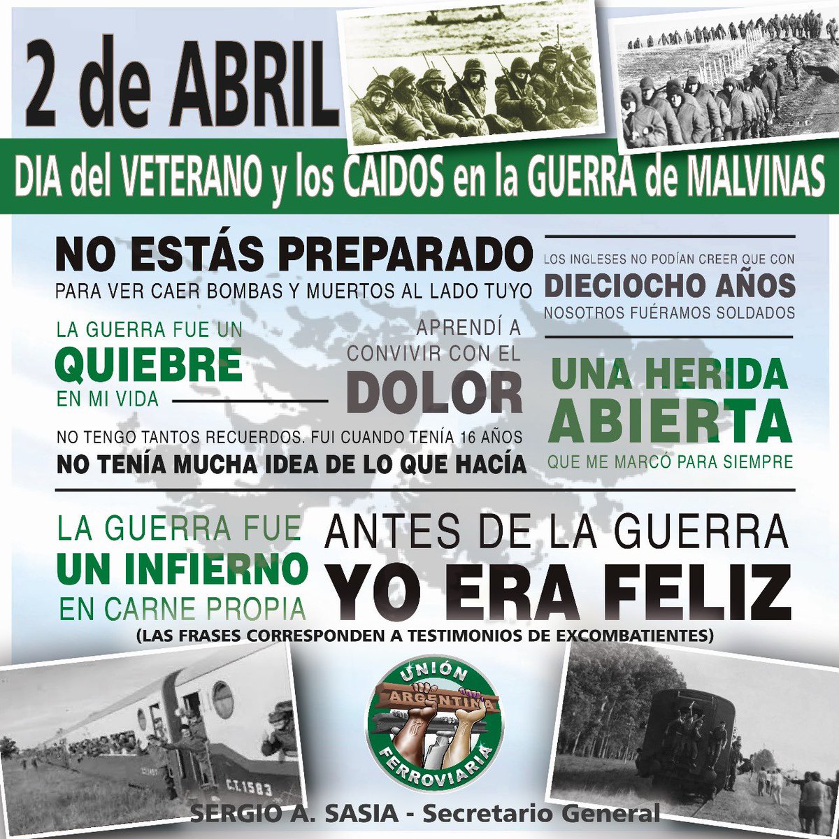 Hoy se cumplen 42 años de aquella fecha emblemática de nuestra. Eterna gratitud a nuestros héroes y heroínas caídos, sus familias, y a nuestros combatientes.