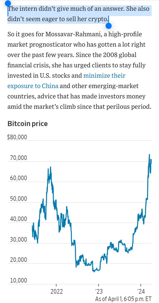 ramahluwalia's tweet photo. Check this out

There is an intern at Goldman Sachs (‘GS Intern’)

GS Intern is outperforming the CIO of Goldman Sachs due to their crypto exposure

GS Intern was not persuaded by CIO 

Message to GS Intern: I see you. We have a role opening for you. 

Unplug from the matrix. https://t.co/zofdSKA7yF