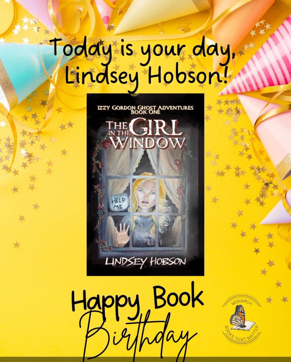 Happy Book Birthday, Lindsey Hobson - Author! Let’s celebrate THE GIRL IN THE WINDOW! #ghost #scarybooks #middlegradebooks When Izzy breaks a window in the creepy house next door, her summer plans suddenly go from playing baseball to spook! a.co/d/5K2jJBz