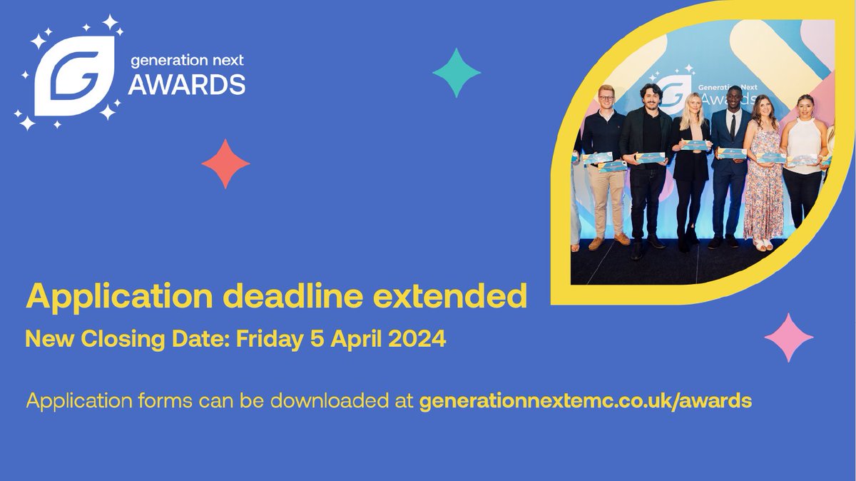 The deadline for submitting your applications for the Awards is this Friday (5 April). 🏆👀This is your opportunity to showcase why you are a standout performer on the rise in the industry.⭐ Apply now >>> tinyurl.com/msjn92zb 💥 To sponsor, contact 📧 gennext@emc-dnl.co.uk