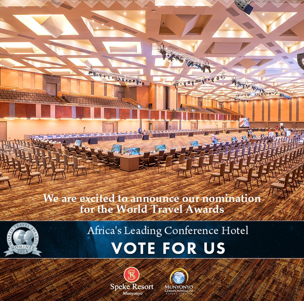 We are Delighted to be nominated for Uganda’s Leading Conference Hotel! Please follow the link to vote for us. Africa’s Leading Conference Hotel ; bit.ly/4aqwHOL #visitmunyonyo #spekresortmumyonyo #WorldTravelAwards